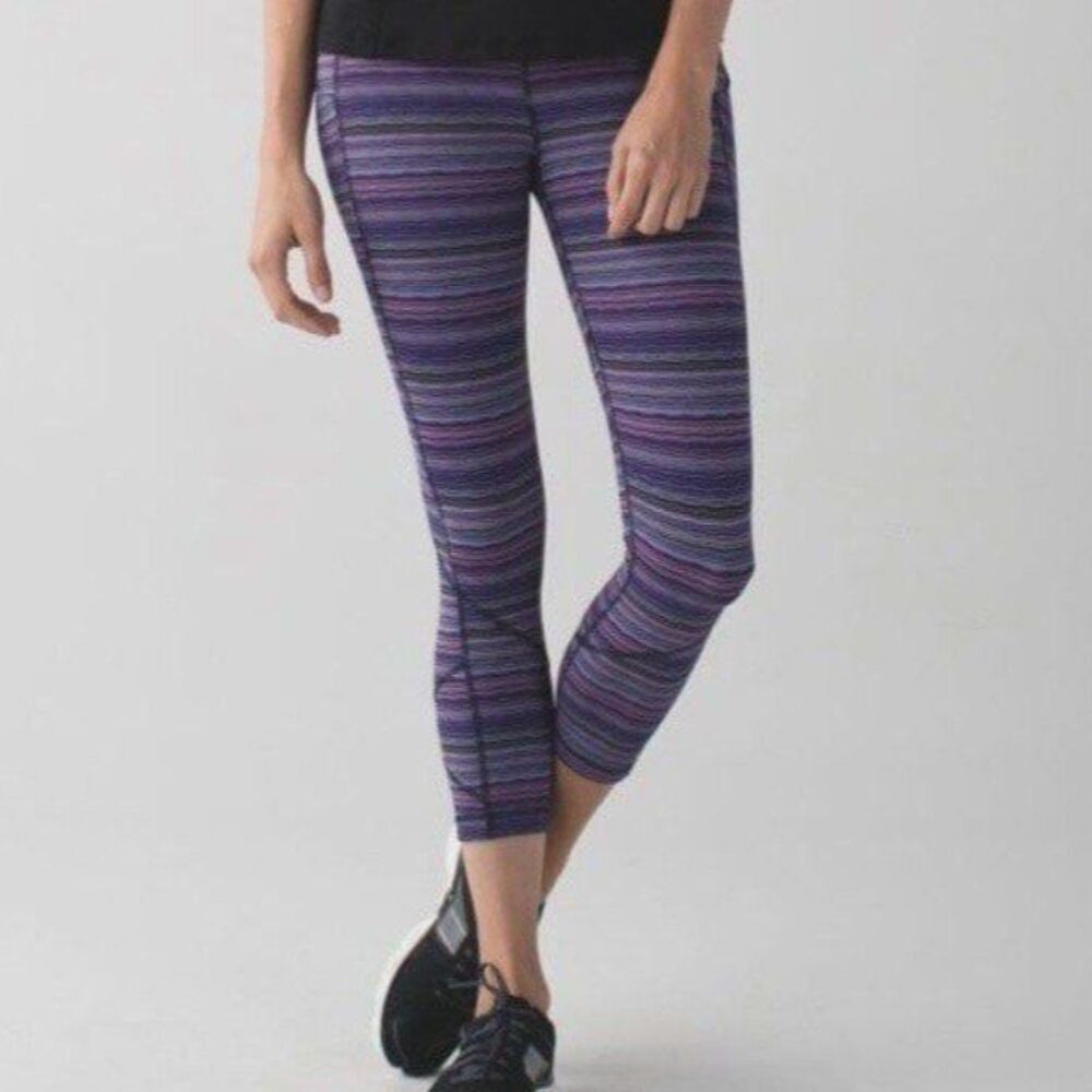 Lululemon‎ Pace Rival Crop Running Leggings, Ultra Violet (Sz 4)